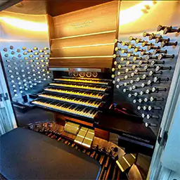 Console du grand orgue de l'église Saint-Nicolas, Leipzig